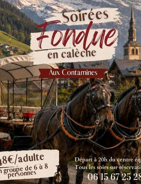 Soirée fondue en calèche