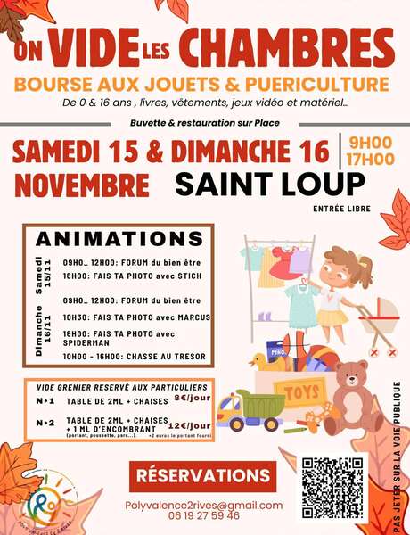 Vide les chambres - Saint-Loup