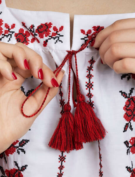 Démonstration de broderie Suisse