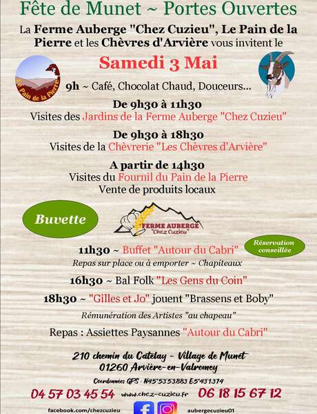 Fête de Munet: Open doors at 3 producers