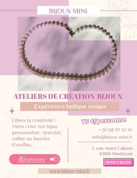 Atelier de création de bijoux