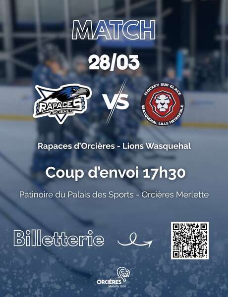 Match de hockey - Rapaces d'Orcières