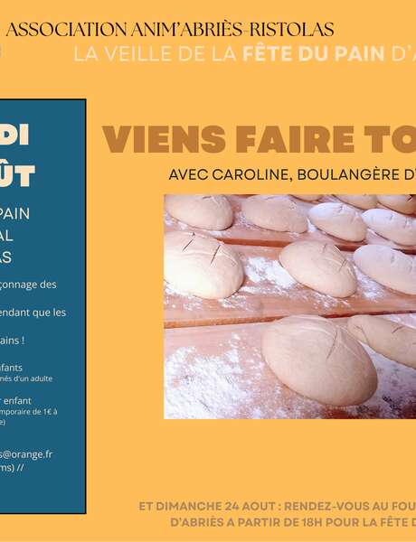 Atelier fabrication du pain