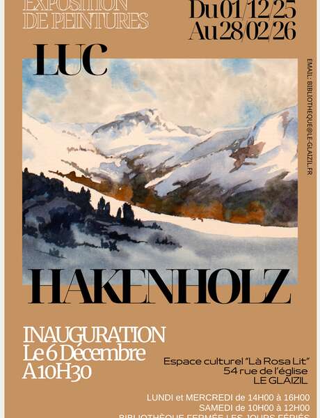 Exposition de peinture de Luc Hakenholz