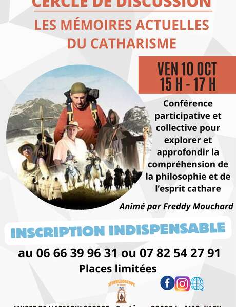 Cercle de discussion ‘ Les mémoires actuelles du catharisme’