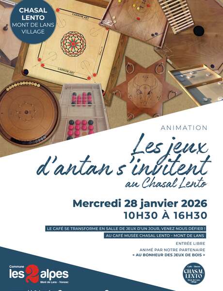 Les jeux d'antant s'invitent au Chasal Lento