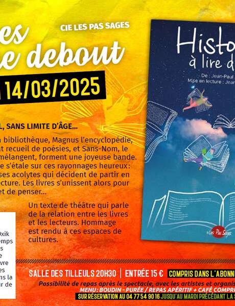 Les Vivats : Théâtre "Histoires à lire debout"