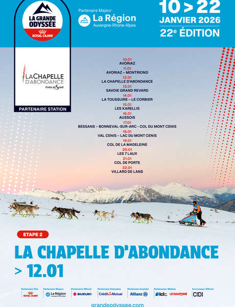 La Grande Odyssée - Etape à La Chapelle d'Abondance