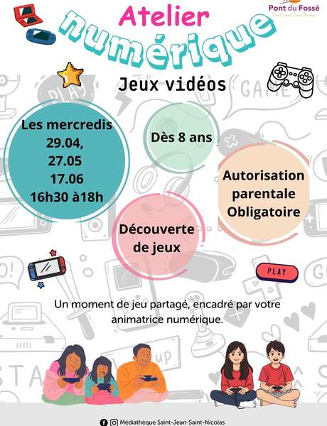 Atelier numérique - Jeux vidéos