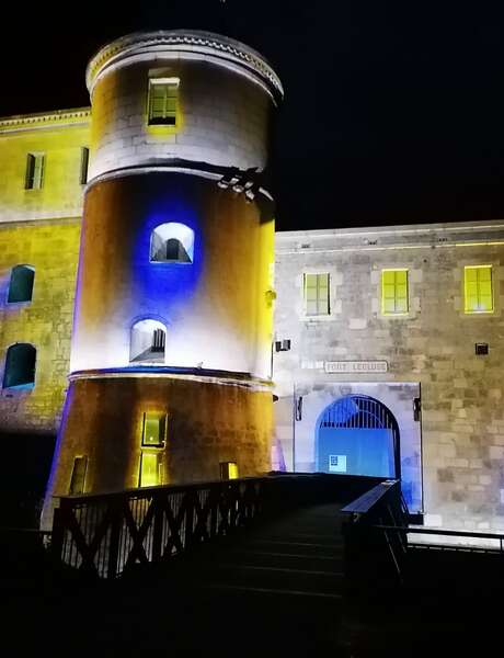 Sound and lights show at Fort l'Écluse