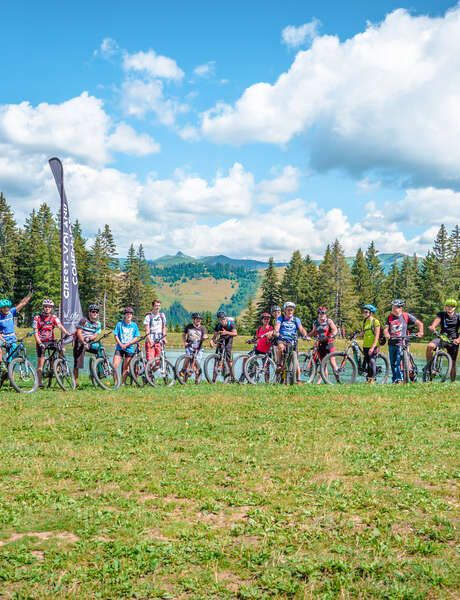 e-Bike Tour - Rando VTTAE Goûter gourmand face au Mont-Blanc