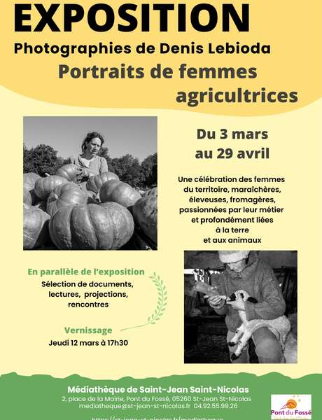 Vernissage Portraits d'agricultrices