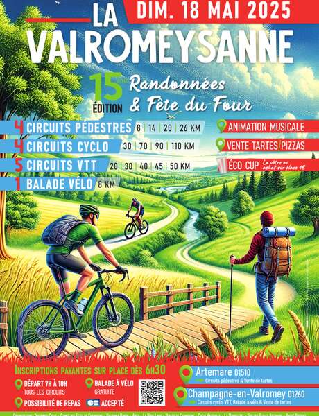 Cycling, hiking and mountainbiking event : 15th Valromeysanne