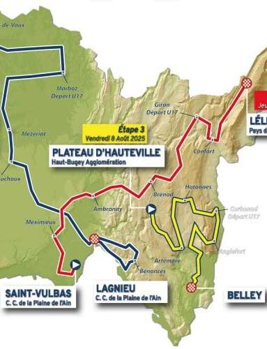 3e étape du Tour de l'Ain 2025 : Plateau d'Hauteville - Belley