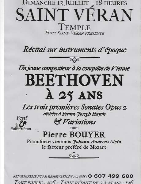 Concert à Saint-Véran : Beethoven dans le Queyras