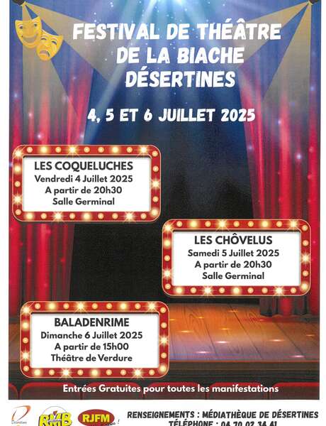 Festival de théâtre de la Biache Désertines - Théâtre de Verdure
