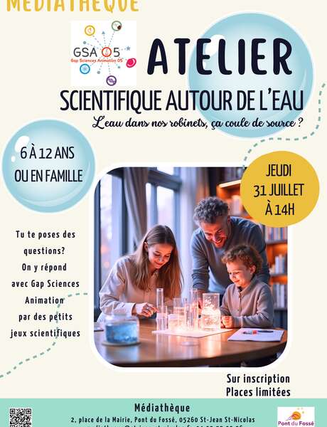 Atelier scientifique autour de l'eau
