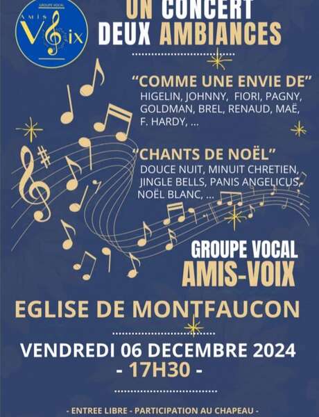 Un concert et 2 ambiances à Montfaucon