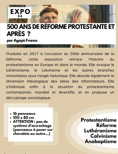 Exposition "500 ans de réforme protestante et après?""