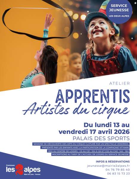 Ateliers - Apprentis artistes du cirque - Grande section au CE1
