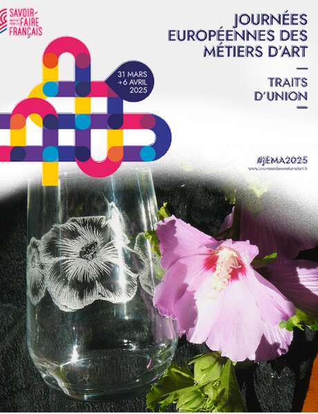 Journées européennes des métiers d'art - démonstration de gravure sur verre avec Peggy Ménoire