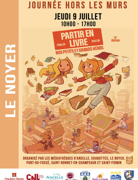 Partir en livre : une journée d'animations avec tes héros ou héroines