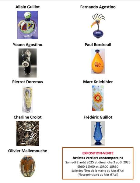 Exposition-vente d'artistes verriers