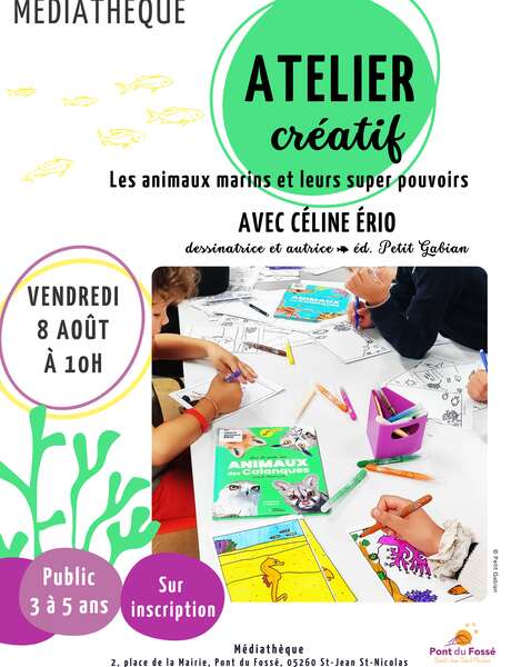 Atelier créatif avec une auteure-dessinatrice