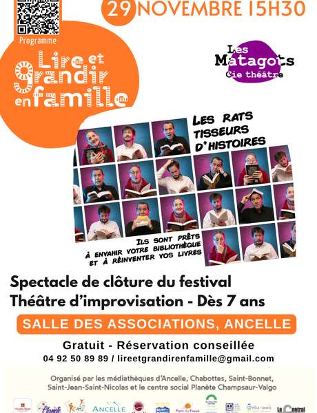 Festival lire et grandir - Les rats tisseurs d'histoires
