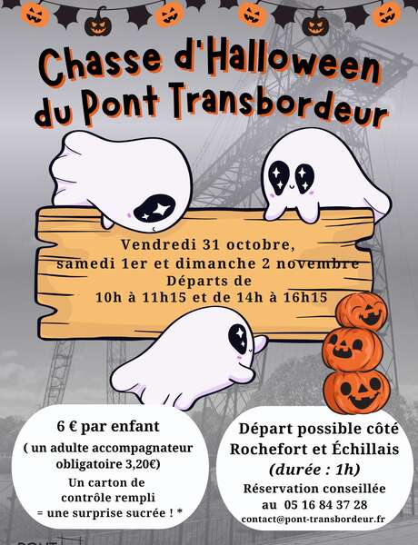 Halloween hunt at the Transbordeur bridge Halloween hunt at the Transbordeur bridge