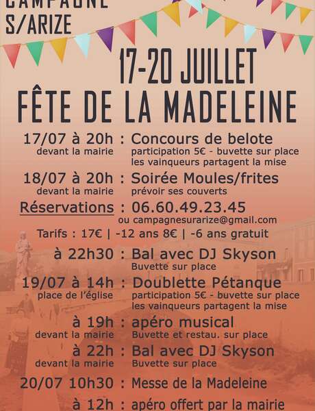 Fête de la Madeleine Fête de la Madeleine