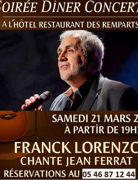 Special Jean FERRAT dinner concert with Franck LORENZO