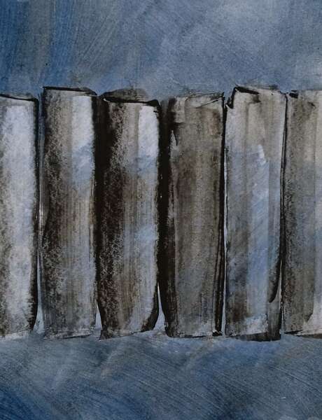 Exposition « Papiers Peints », Embruns & Bibliothèques, de Marie Meynier