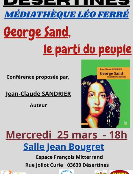 Conférence : George Sand, le parti du peuple
