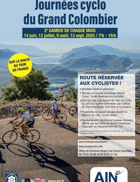 Car-free cycling days on the Grand Colombier: June