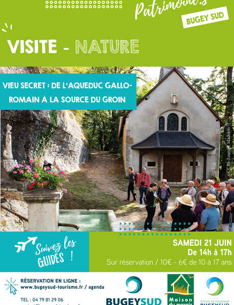 Visite guidée "Vieu secret : de l'aqueduc romain à la source du Groin" Visite guidée "Vieu secret : de l'aqueduc romain à la source du Groin"