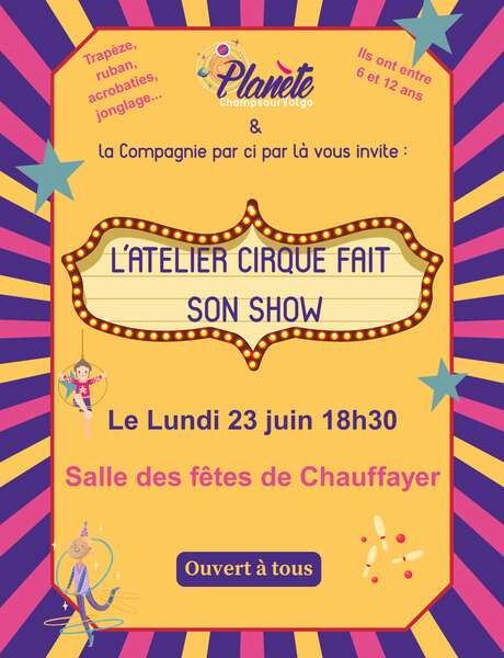 Spectacle de cirque des enfants !