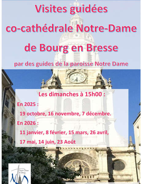 Visites guidées co-cathédrale Notre-Dame de Bourg-en-Bresse