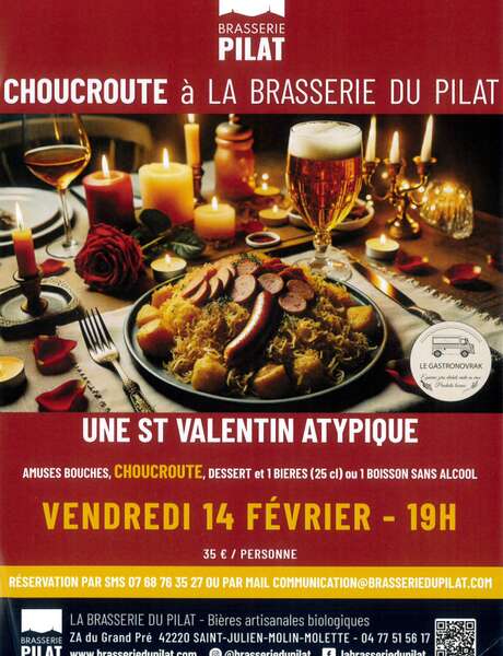 Choucroute spéciale Saint-Valentin à la Brasserie