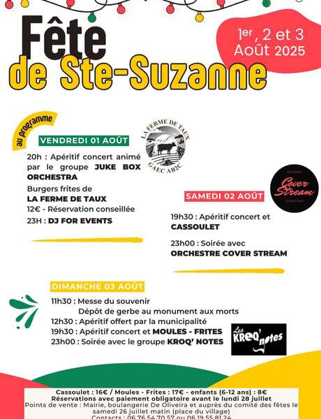 Fête locale de Ste Suzanne