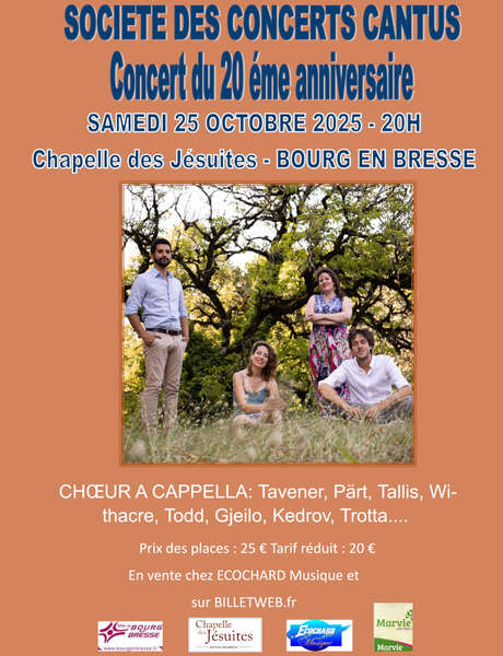 Concert Cantus - 20ème anniversaire
