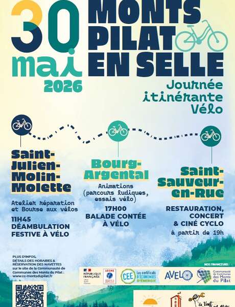 Monts Pilat en selle - Journée itinérante vélo