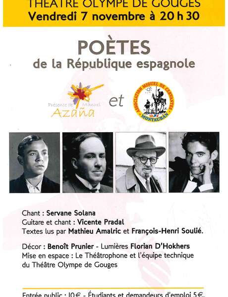 Lectura musical - Poetas de la República Española