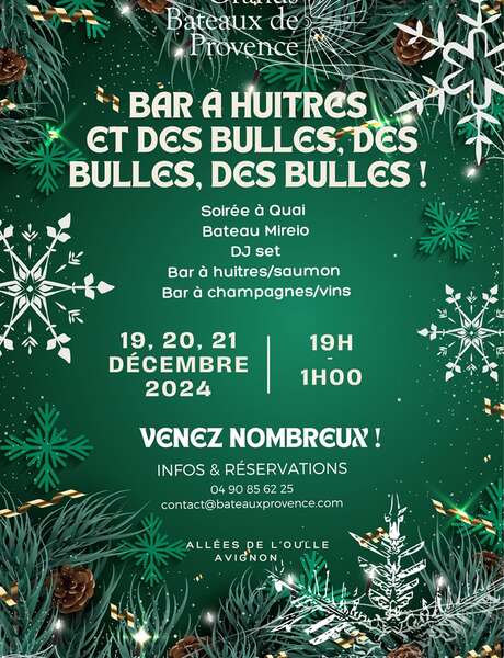 Bar à huîtres et des bulles, des bulles, des bulles !