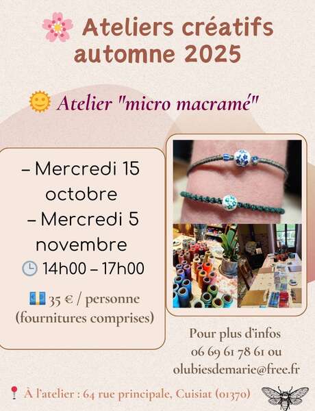 Atelier créatif - Automne 2025
