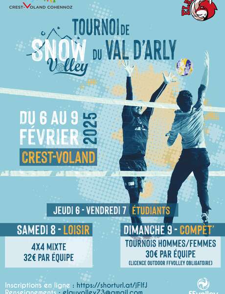 Val d'Arly snow volleyball tournament