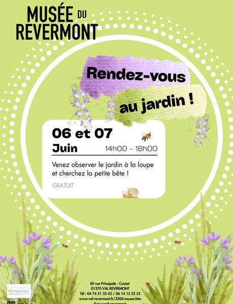 Rendez-vous au jardin du Musée du Revermont