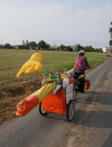 L'artishow à vélo est au Collet