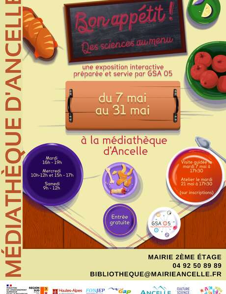 Exposition "Bon appétit ! Les Sciences au menu" avec GSA 05