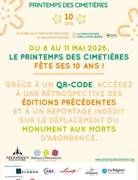 Le Printemps des Cimetières is celebrating its 10th anniversary!